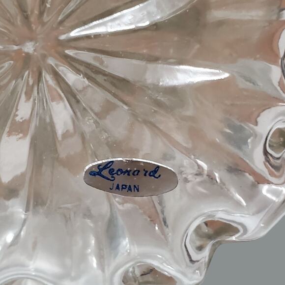 Vintage Lenoard Glass Muffineer Sugar Shaker 6" Foil Label - Picture 6 of 6